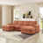Velours côtelé orange sélectionné