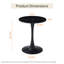 Table ronde ronde à piédestal Mid Century