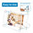 4X6 Acrylic Picture Frames 3 Pack, Clear Picture Frames With Stand, Magnetic Frame Acrylic Lucite Frameless Transparent Cubes Floating Gift For Home Office Desktop Display Horizontally