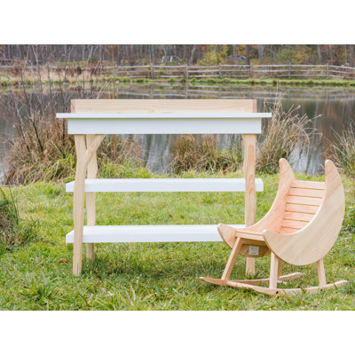 Table à langer ouverte Milk Street Baby Branch (naturel / neige)