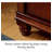 35.43" Brown Standard Solid Wood Wine Cabinets & Curio Cabinets