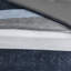 Édredon avec draps imprimés - lit de style moderne pour chambre à coucher bleu, accents gris lavable et séchant à la machine