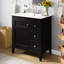 Meuble-lavabo noir 30 po avec lavabo en céramique-1703481870