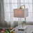 9X14.3X25.2" Metal Table Lamp