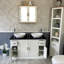 Bussard 1230mm Double Bathroom Vanity with Vessel Stone Basin-915743799