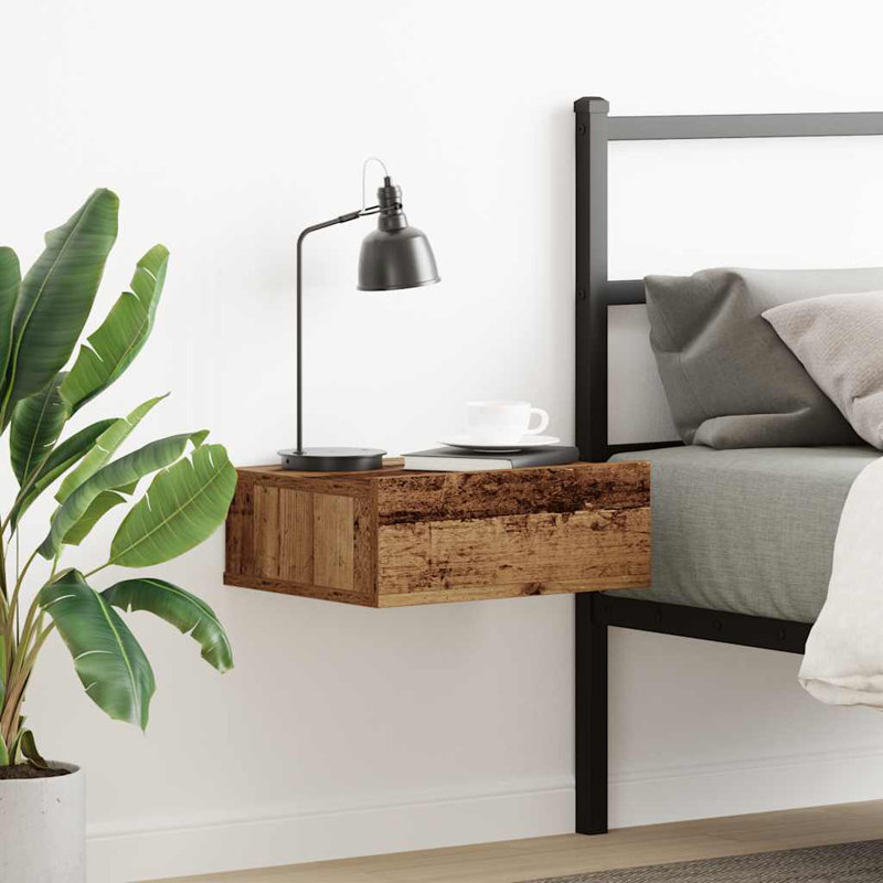 Dagmar Bedside Table, Old Wood, Individual