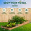 Jardin surélevé en cèdre 12 pi x 4 pi Jaxon-1155895830