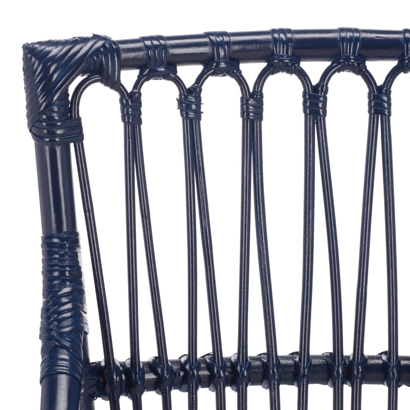 Bree Woven Dining Chair, Navy Blue