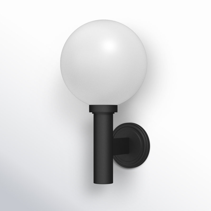 Badrieh Aluminum Wall Light, Frosted White, 22.5" H x 12" W x 13" D