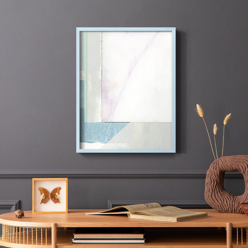 Reproduction encadrée Couturier III - bois massif, Bleu, H 10 po x l 8 po