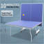 Ensemble de table de ping-pong pliable et portable de 9 pi pour tennis de table de taille moyenne pliable