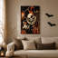 Art sur toile orange et noir-1541343709