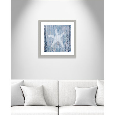 Azareya 'Sealife Starfish' Framed Graphic Art Print