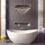 Luminaire luxueux en cristal doré et noir-2012719630
