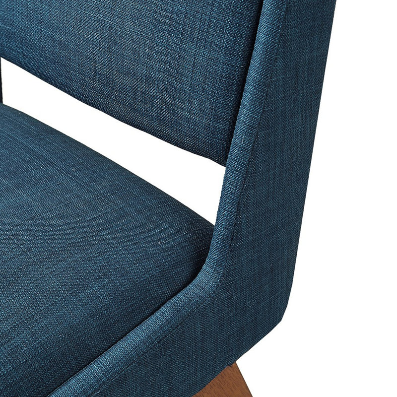 Magnifique tabouret de comptoir, coussin de siège de 4,75 po, repose-pieds de 6,5 po, capacité de 300 lb, revêtement bleu marine, tabouret de salle à manger avec cadre en bois de pacanier et lierre, siège épais, hauteur maximale,