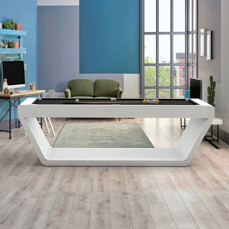 Table de billard blanche moderne 7 'en ardoise Sofia