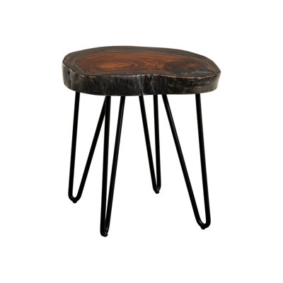Parota Epoxy Live Edge End Table