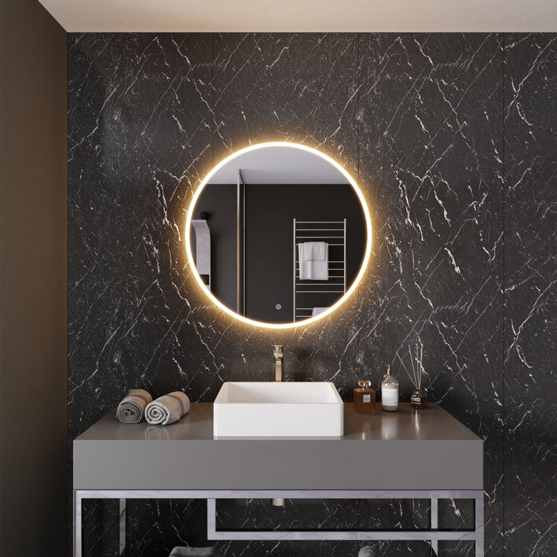  Miroir de salle de bain ANZZI, 28 po x 28 po