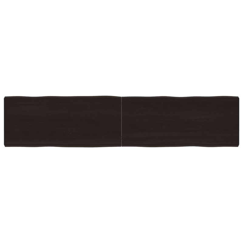 Solid Wood Table Top, Dark Grey, 40cm H x 180cm W x 6cm D