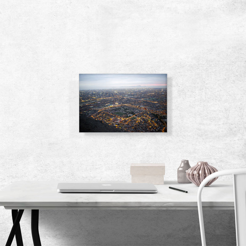 " Lima Peru Skyline ", 12" H x 18" W x 1.5" D