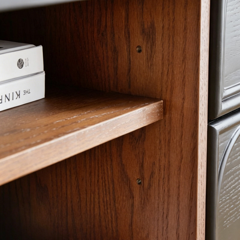 Meuble télé design français rétro en bois massif