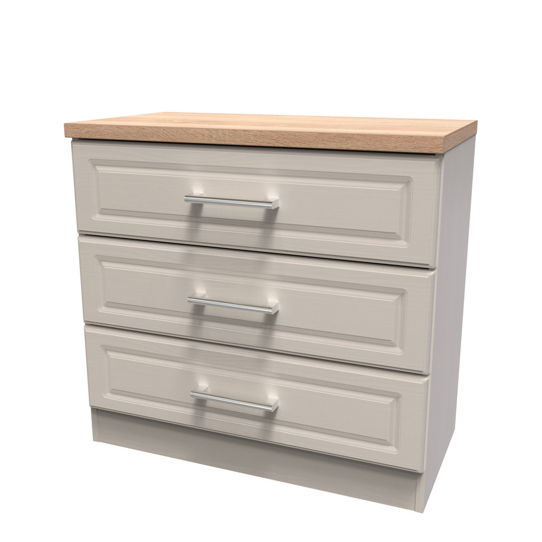 Fully Assembled Delmare 3 - Drawer Chest of Drawers