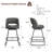 26''H Swivel Barstools With Metal Legs-754533495-754533493