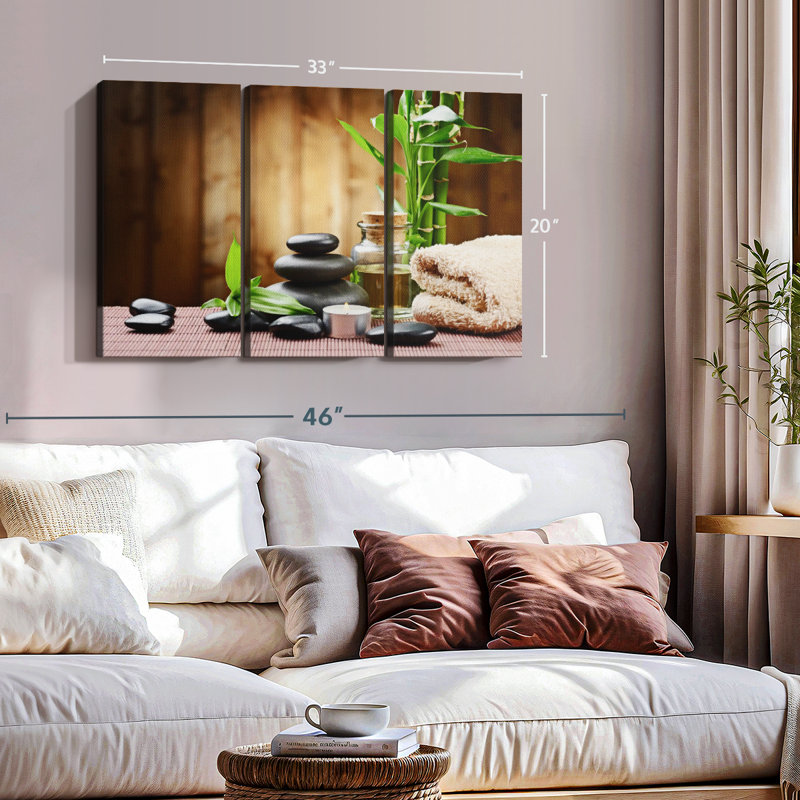 «Spa Design», reproduction sur toile, H 20 po x l 33 po x P 1,25 po