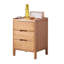 Table de chevet en bois de chêne massif 15,75 "avec 2 tiroirs MCM-39272914-39272915-219707551