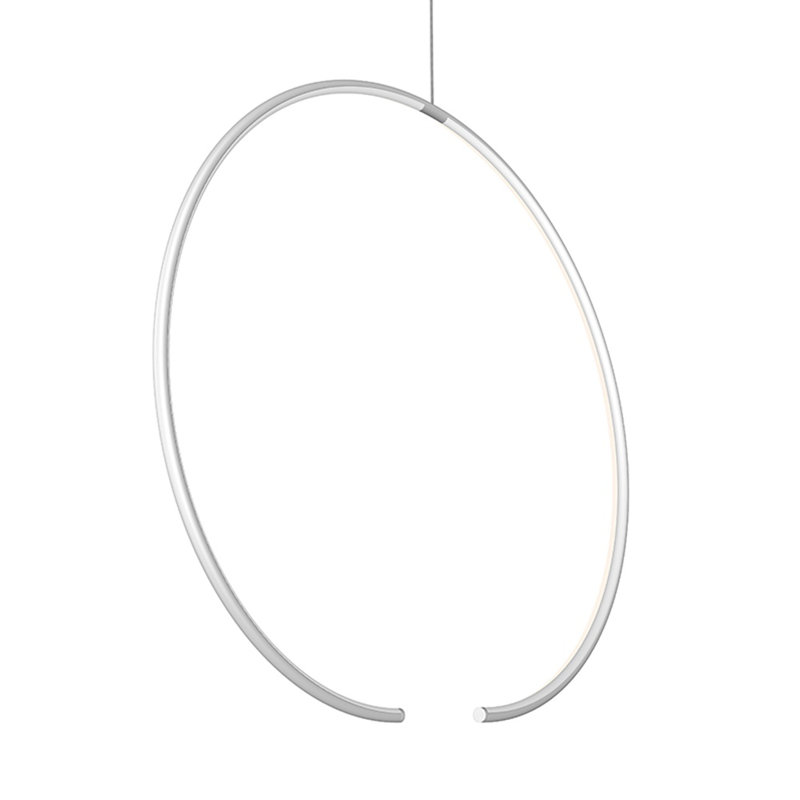 Torc 24'' Satin White LED Unique Statement Pendant