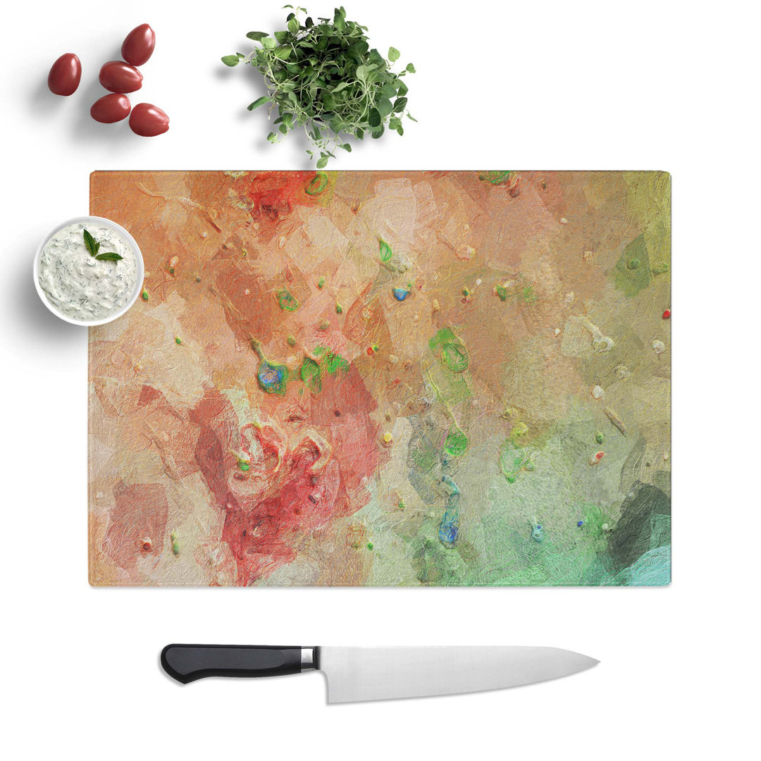 Glass Motion in Abstract Chopping Board