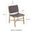 Low Back Side Chair in Natural