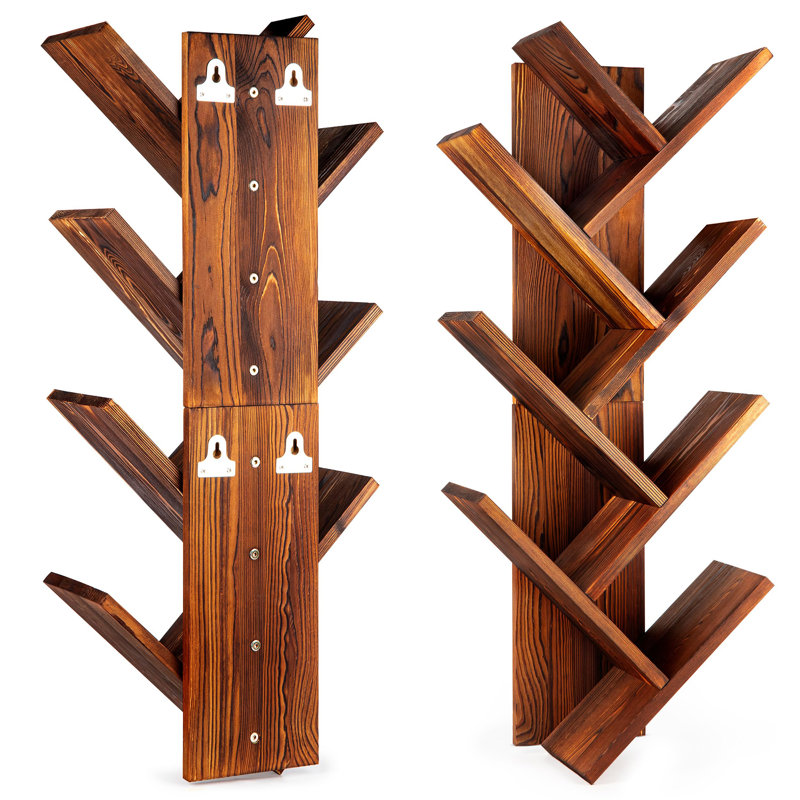 Tree Bookshelf 7-Tier, Brown