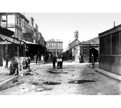 " Men Posing On A Philadelphia Street "