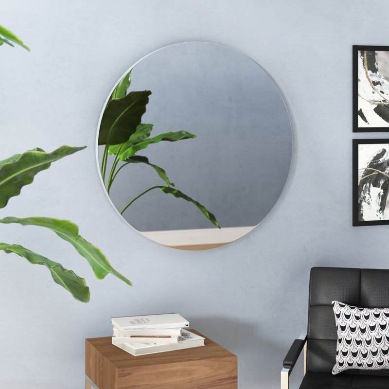 Miroir mural moderne et contemporain biseauté