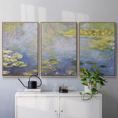 " Waterlilies " 3 - Pieces