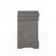 Table de chevet 2 tiroirs gris foncé