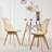Clear Acrylic Dining Chairs Set Of 2, PU Leather Cushions Solid Beech Legs For Living Room-1591190208-1591190215
