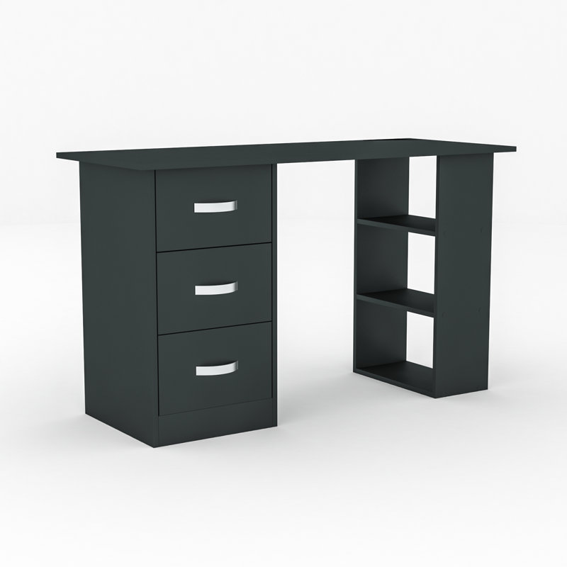 Muskoka Solid Wood Base Computer Desk, Black