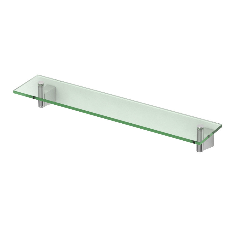 Bleu Wall Mount Rectangle Tempered Glass Shelf | Floating Shelf Gatco