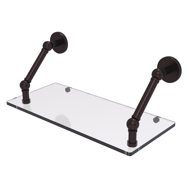 Dalston Bracket Shelf, Antique Bronze, 8" H x 18" W x 8'" D
