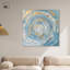 Toile dorée I, art abstrait bleu par Art Remedy-107758331-107758338