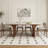Nut-brown Rectangular Sintered Stone + Solid Wood Dining Table-1509603760