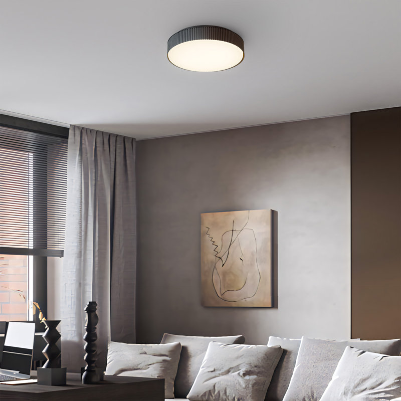     Channel LED Flush Mount, Indoor/Outdoor Wet Rated, 5-CCT Selectable, Dimmable, 3" H x 13" W x 13" D, Black