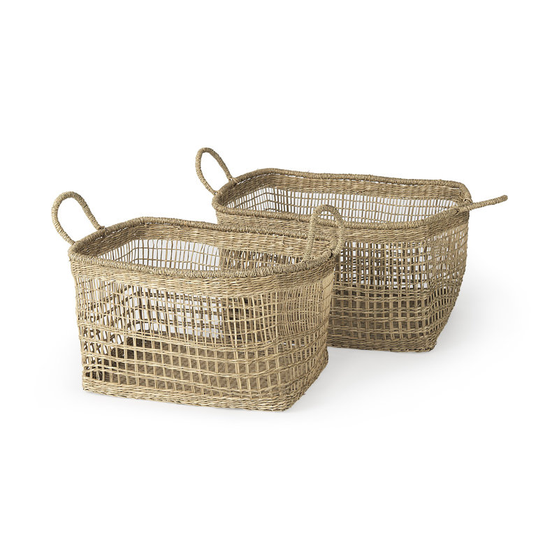 Ensemble de 2 paniers en osier
