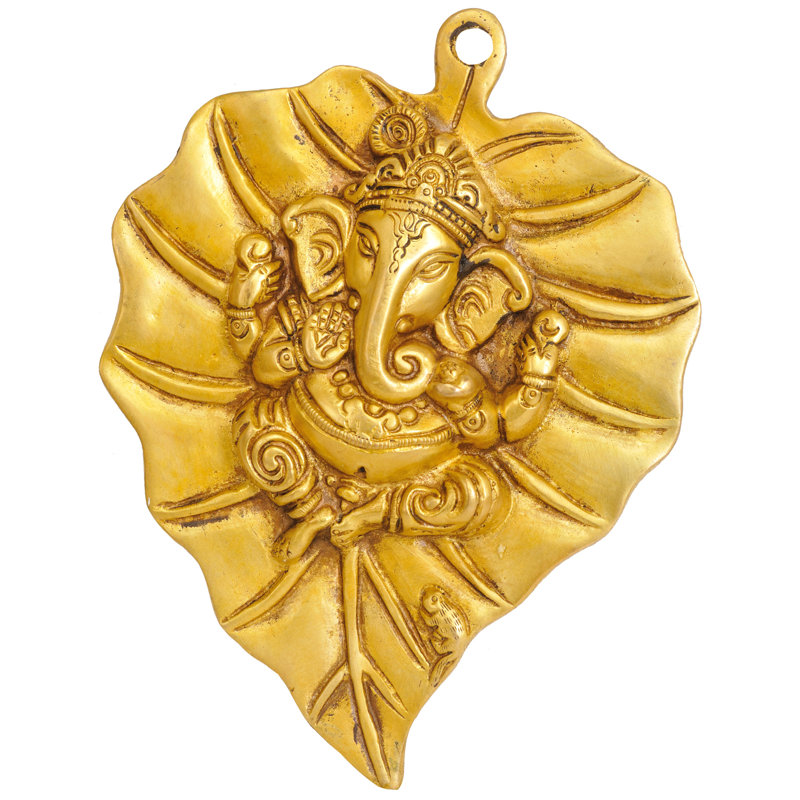 Handmade Religious & Spiritual Wall Decor on Metal, Natural Brass