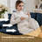 Shugar 75.59"W Deep Seat Sectional Sofa Cloud Couch with Ottoman, Modern Chenille Comfy Love Seat Upholstered Modular L Shaped Couch-712802189