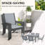 Fallston 6 - Person Patio Dining Set with Rectangular Table-1785457062