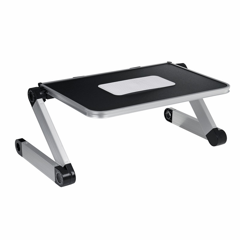 Adjustable Metal Base Standing Desk Converter, Black