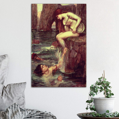 The Siren, C.1900 by John William Waterhouse - Wrapped Canvas Painting